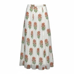 Ash & Eden floral cottagecore wrap maxi skirt. Size Large